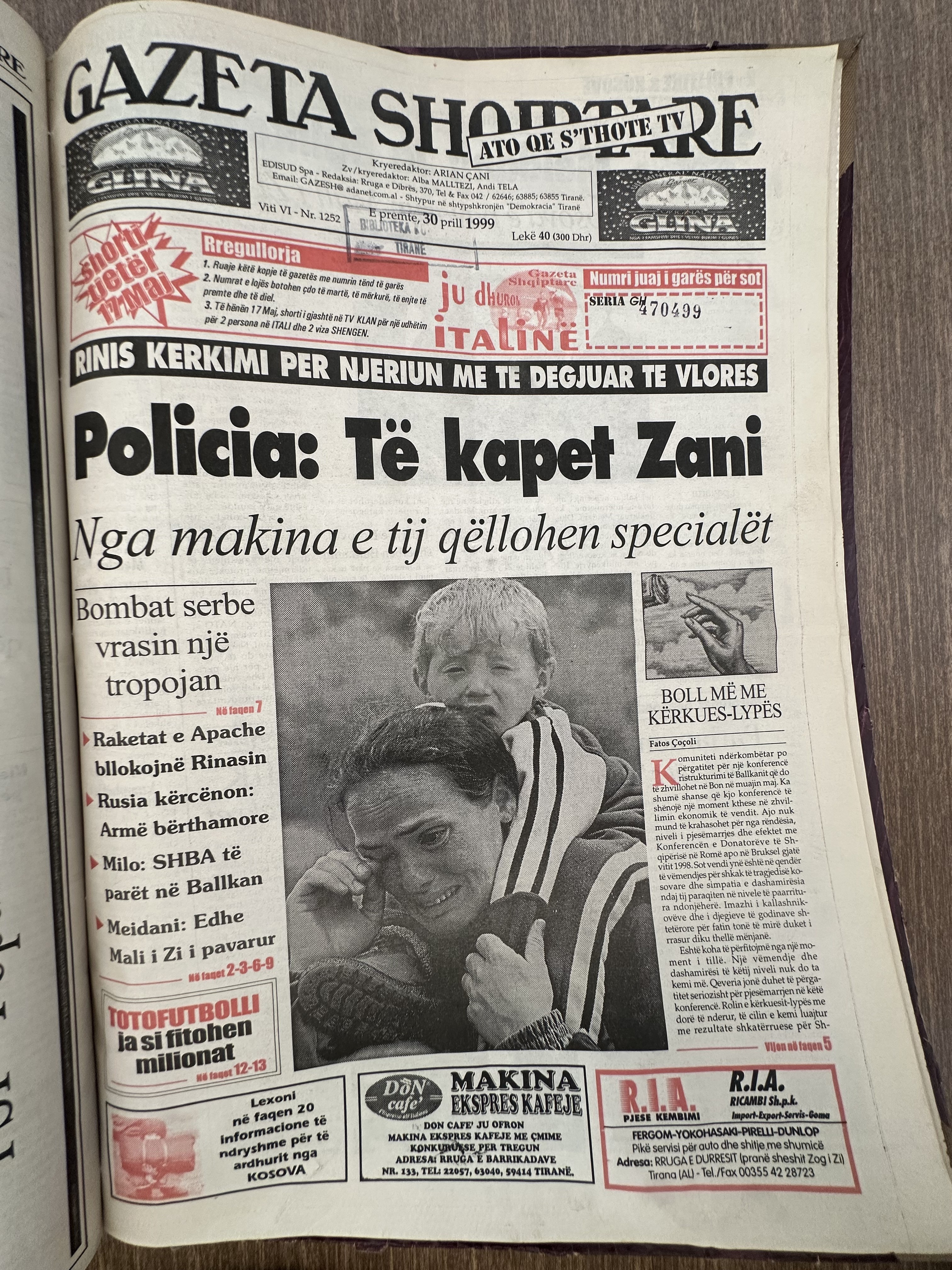 Gazeta Shqiptare 1999-04-30